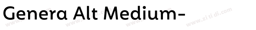 Genera Alt Medium字体转换 Genera Alt Medium字体转换
